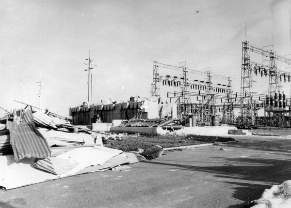 photo of Casuarina Zone Substation after Tracy