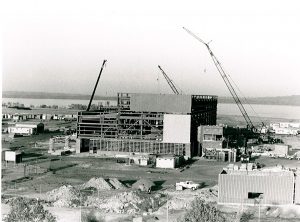 Channel Island power station under construction