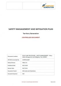 Safety documentation